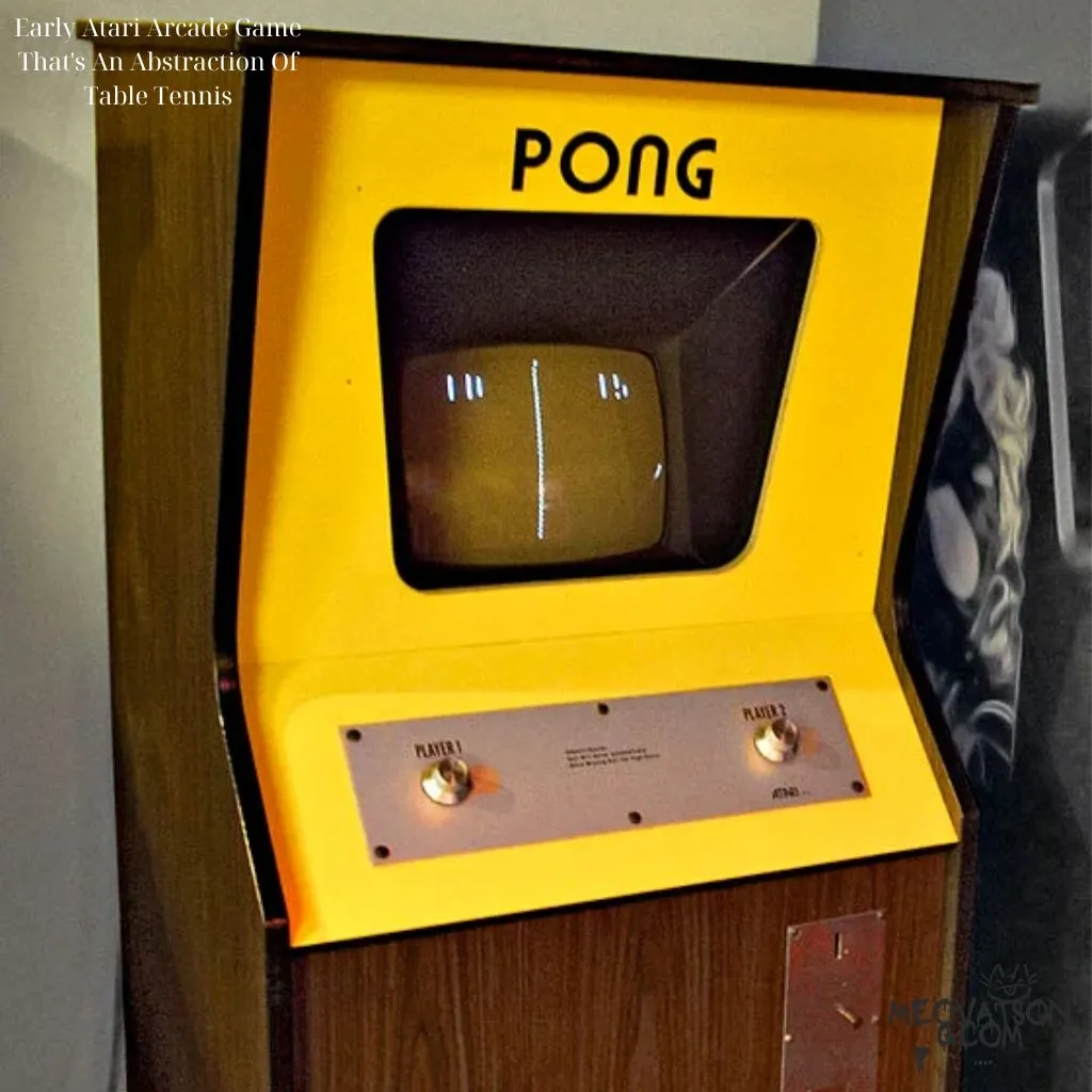 Early Atari Arcade Game That's An Abstraction Of Table Tennis